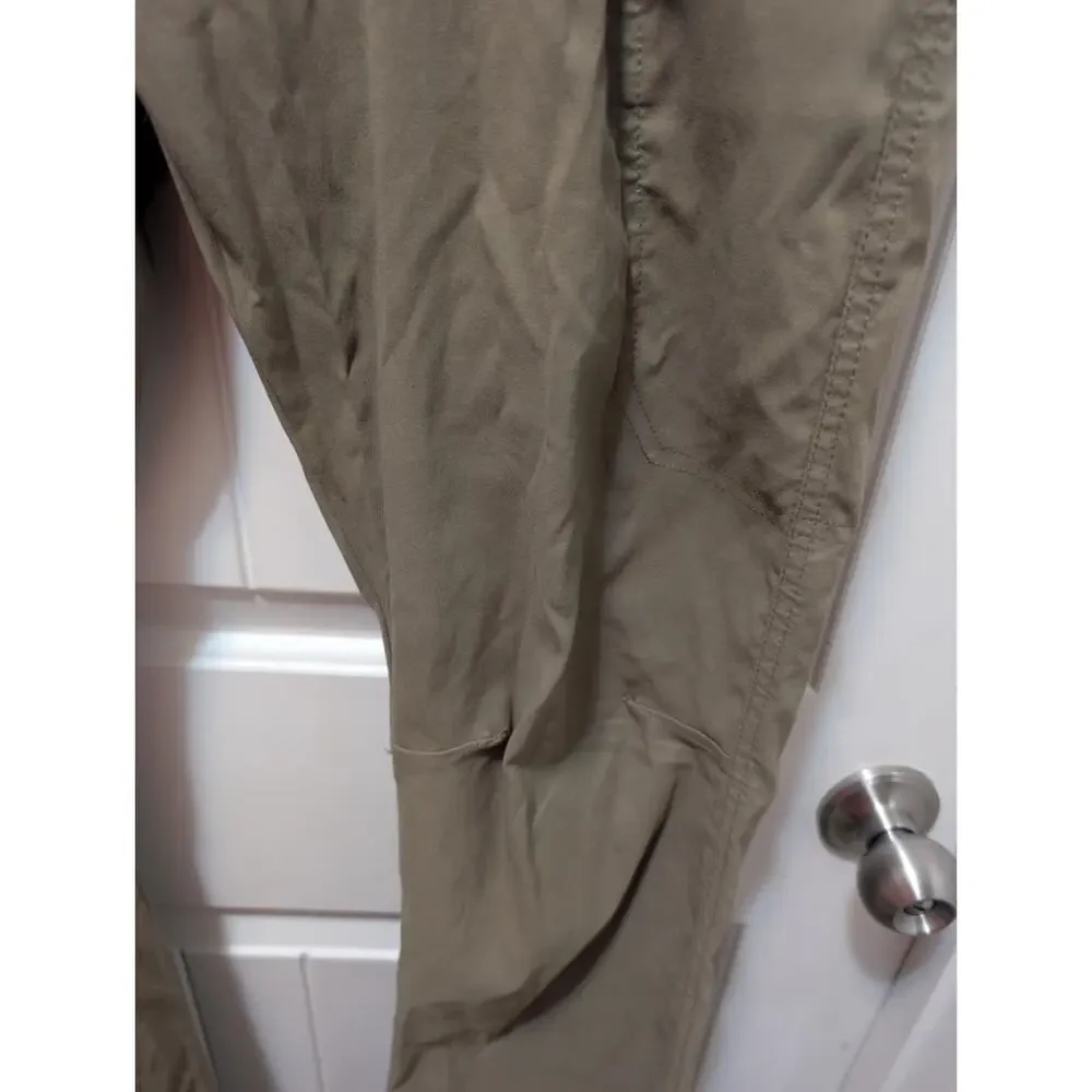 Wrangler Performance Men's Pants 38x32 Khaki Straight Leg Cargo Zip Pockets